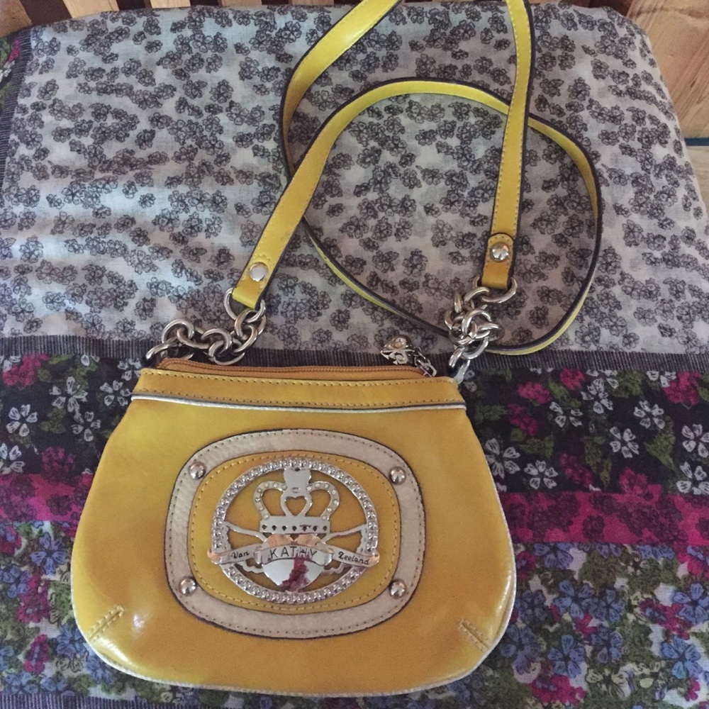 Yellow Kathy Van Zeeland small crossbody yellow